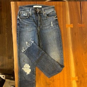 Joes jeans. Skinny with raw hem